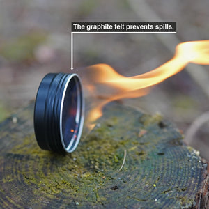Open Flame Alcohol Tins | 4x Graphite Felts