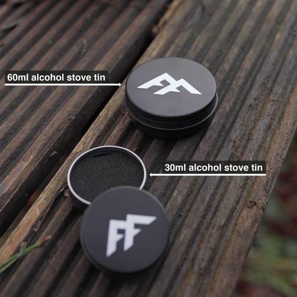 Open Flame Alcohol Tins | 4x Graphite Felts