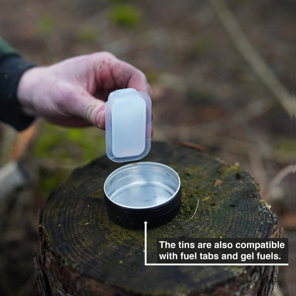 Open Flame Alcohol Tins | 4x Graphite Felts