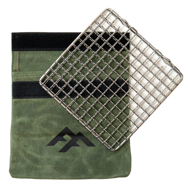 www.forestfundamentals.com Bushcraft Griddle / Grill TrailGrate™ (Folding) | Open-Fire Griddle / Grill Bushcraft UK