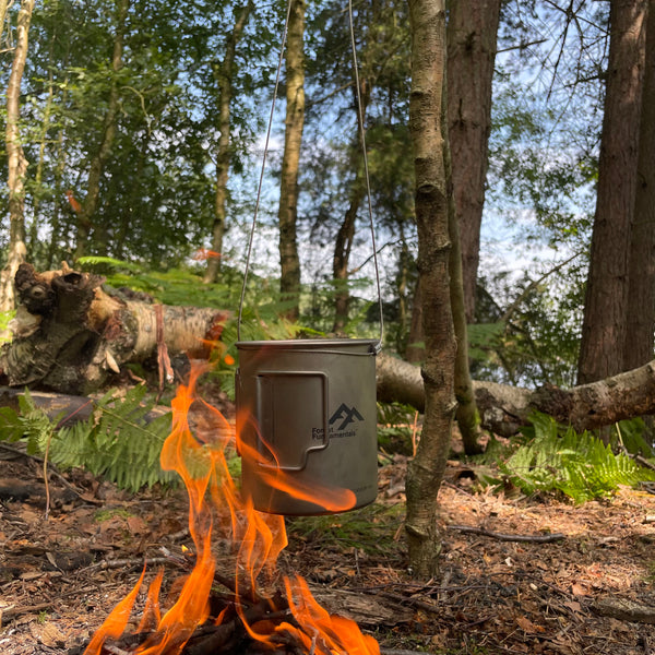 Grade 1 Titanium Nesting Cups | 750ml / 25.36 fl oz | Nests with 32oz Bottles