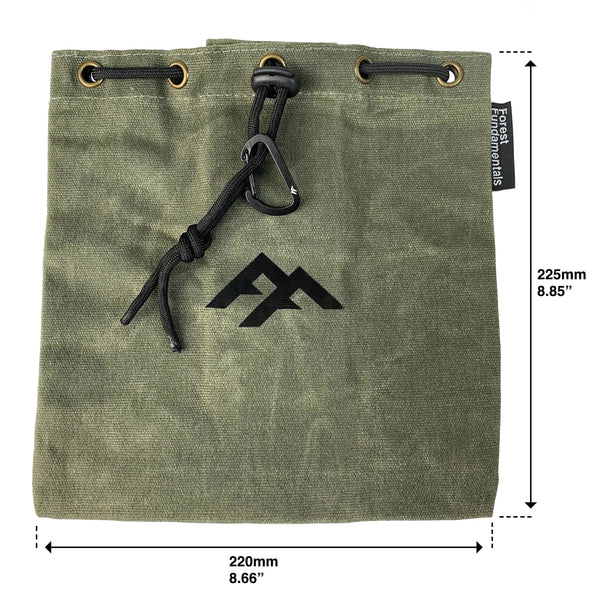 www.forestfundamentals.com Artisan Forager Pouch™ | Folding Belt Pouch Bushcraft UK