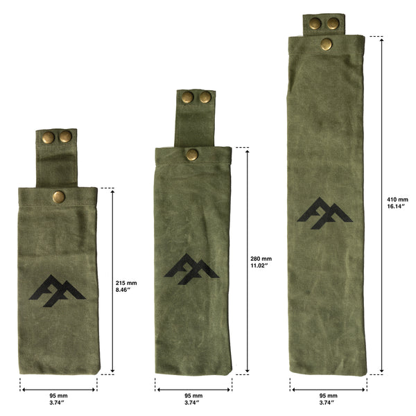 www.forestfundamentals.com Folding Saw Bags Folding Saw Bags | Compatible with Silky's POCKETBOY, GOMBOY, & BIGBOY | Waxed Cotton Canvas Bushcraft UK