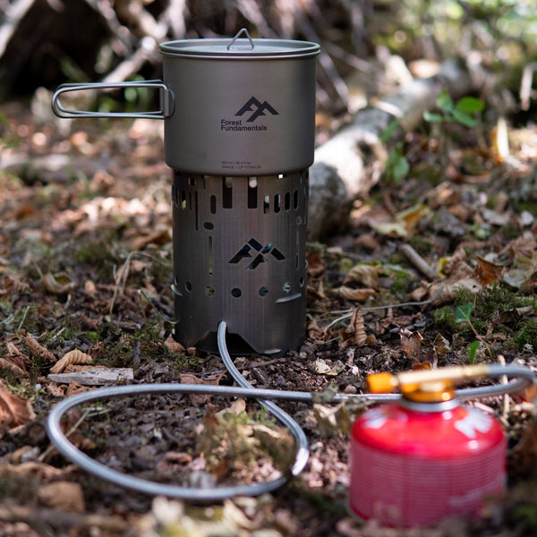 Gas with Pots, Pans, Cups & Bottles