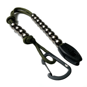 www.forestfundamentals.com Green 550 Cord Trail Tally Beads | Pace Beads Bushcraft UK