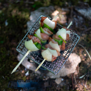 www.forestfundamentals.com Bushcraft Griddle / Grill TrailGrate™ (Folding) | Open-Fire Griddle / Grill Bushcraft UK