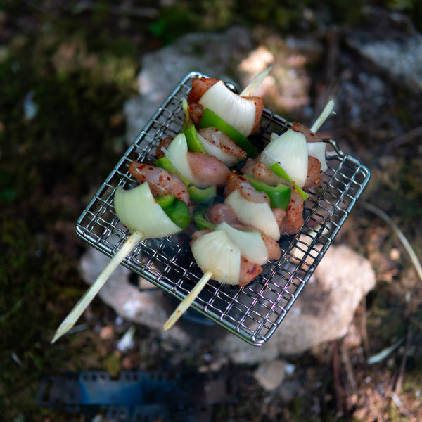 www.forestfundamentals.com Bushcraft Griddle / Grill TrailGrate™ (Folding) | Open-Fire Griddle / Grill Bushcraft UK