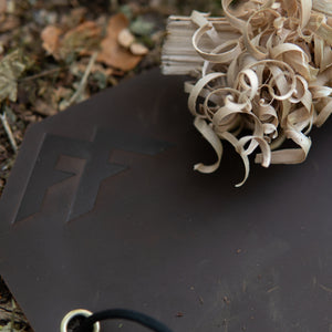 www.forestfundamentals.com Artisan Fire Mats | 2mm Thick Waxed Leather Tinder Mats Bushcraft UK