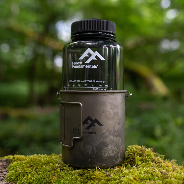 Gr1 Titanium 750ml (25fl oz) Cups & 1000ml (32oz fl) Nesting Bottles