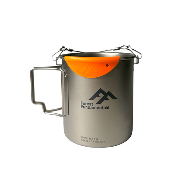 Grade 1 Titanium Nesting Cups | 750ml / 25.36 fl oz | Nests with 32oz Bottles