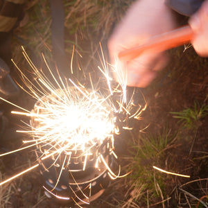 www.forestfundamentals.com High-Vis Orange Beast & Hive Fire Starter Bushcraft UK