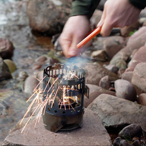 www.forestfundamentals.com High-Vis Orange Beast & Hive Fire Starter Bushcraft UK