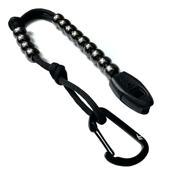 www.forestfundamentals.com Black 550 Cord Trail Tally Beads | Pace Beads Bushcraft UK