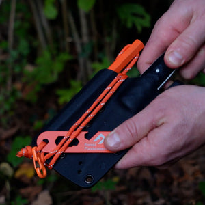 www.forestfundamentals.com High-Vis Orange Beast & Hive Fire Starter Bushcraft UK