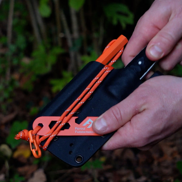 www.forestfundamentals.com High-Vis Orange Beast & Hive Fire Starter Bushcraft UK