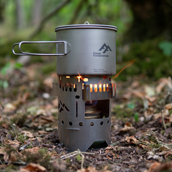 Alcohol Burners with Pots, Pans, Cups & Bottles