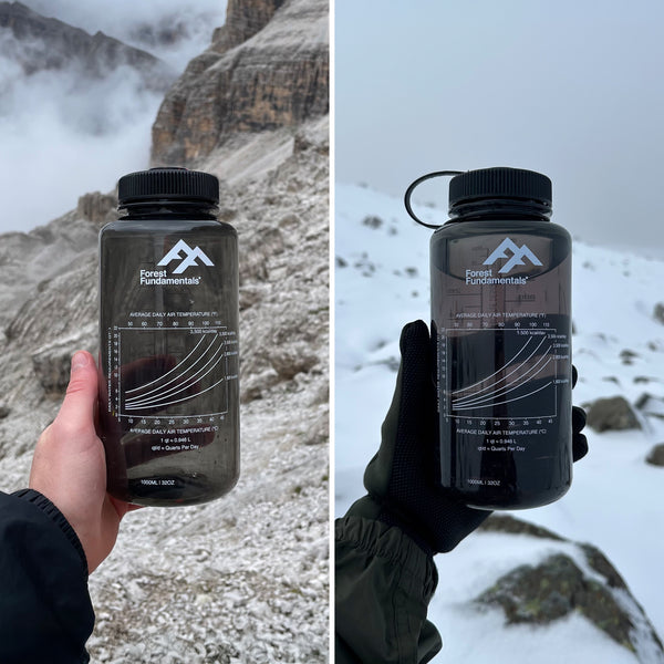 Gr1 Titanium 750ml (25fl oz) Cups & 1000ml (32oz fl) Nesting Bottles