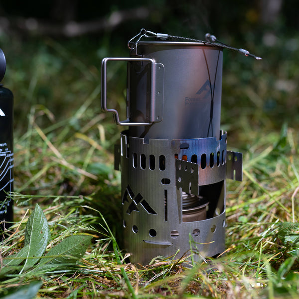 Grade 1 Titanium Nesting Cups | 750ml / 25.36 fl oz | Nests with 32oz Bottles