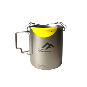 Grade 1 Titanium Nesting Cups | 750ml / 25.36 fl oz | Nests with 32oz Bottles